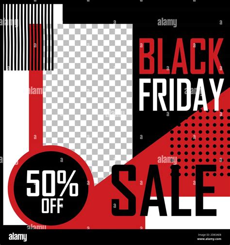 Black Friday Fashion Sale Social Media Post Design Template Premium