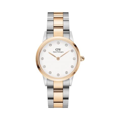 Daniel Wellington Iconic Lumine Rose Gold And Stainless Steel Bracelet