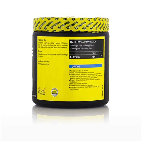 Buy Healthvit Fitness L Lysine Powder 100gms Online ₹500 From Shopclues