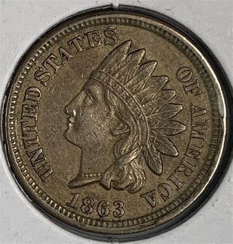 1863 Indian Head Cent MS60 6396S For Sale Buy Now Online Item