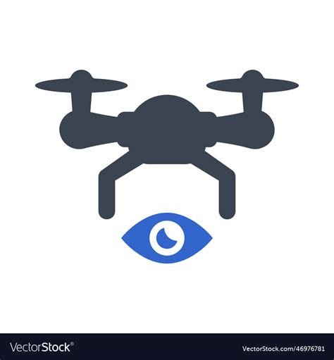 Drone View Icon Royalty Free Vector Image Vectorstock