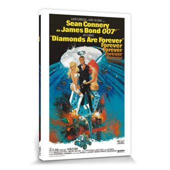 James Bond 007 Poster Reproduction Sur Toile Tendue Sur Châssis Les