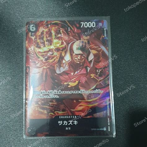 Jual Sakazuki Akainu Parallel SR OP02 099 One Piece Card Game OP2