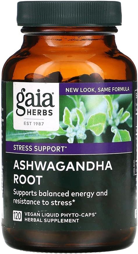 Gaia Herbs Ashwagandha Root 120 Kaps Opinie I Ceny Na Ceneo Pl