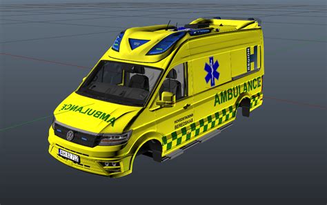 Danish 2017 Volkswagen Crafter Otaris Ambulance ELS GTA5 Mods