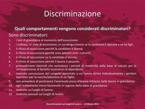 Ppt Discriminazioni Sui Luoghi Di Lavoro Powerpoint Presentation