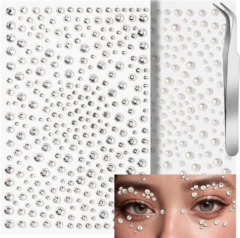 Amazon Teenitor Face Gems Self Adhesive Face Rhinestone Makeup