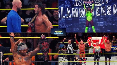 Impact Wrestling Slammiversary 2023 Results Josh Alexander And Eric