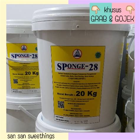 Jual Sponge Cake Emulsifier Sp Pengembang Kue Kg Grab Gojek Only