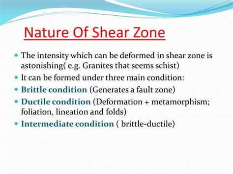 Shear Zone Structural Geology By Misson Choudhury Ppt