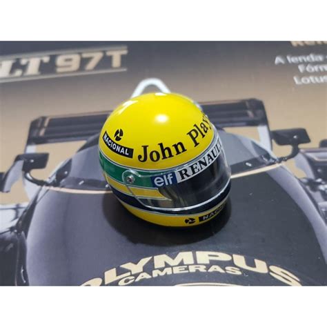 Miniatura Capacete Do Ayrton Senna Escala Em Metal Shopee Brasil