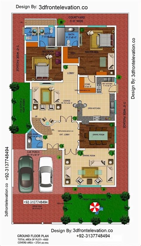 Kanal House Floor Plan With Basement With Story Level D Floor