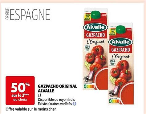 Promo Gazpacho Original Alvall Chez Auchan Icatalogue Fr