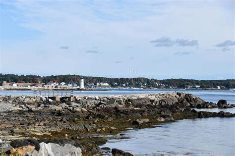 Portsmouth Harbor Lighthouse In New Castle New Hampshire Stock Image