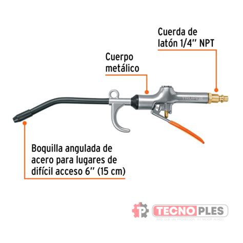 Pistola Para Sopletear Con Gancho Truper 101080 Tecnoples SAS