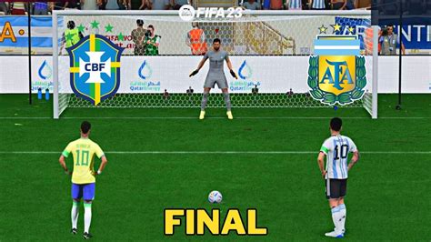 Fifa 23 Neymar V Messi Brazil Vs Argentina Fifa World Cup Final Penalty Shootout Youtube