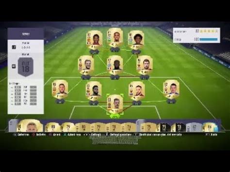 Fifa 18 400k Squad Builder YouTube