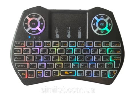 Купить Беспроводная клавиатура Keyboard Rii Mini i8 RUS Backlit с RGB