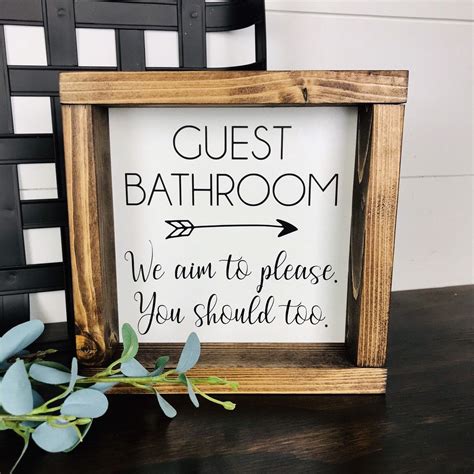Free Printable Farmhouse Bathroom Signs Ad With Staples Business ...