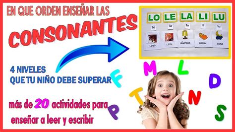 Como EnseÑar Las Consonantesen Que Orden EnseÑar Las Letras MÉtodo FÁcil Para EnseÑar A Leer