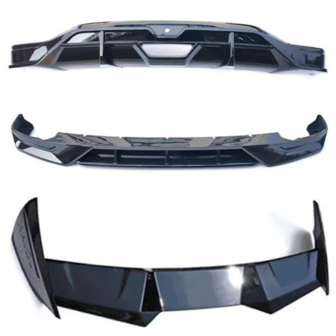 Auto Body Kit Systems Abs Material Car Bumper Front Lip Rear Diffuser