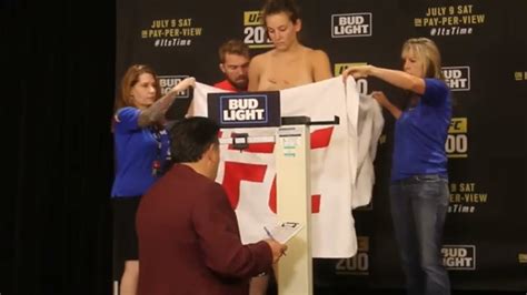 Miesha Tate DROPS Towel UFC 200 Weigh In YouTube