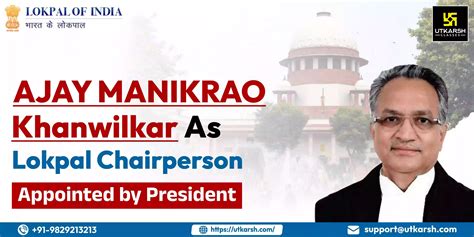 President Murmu Appoints Am Khanwilkar As Lokpal Chairperson