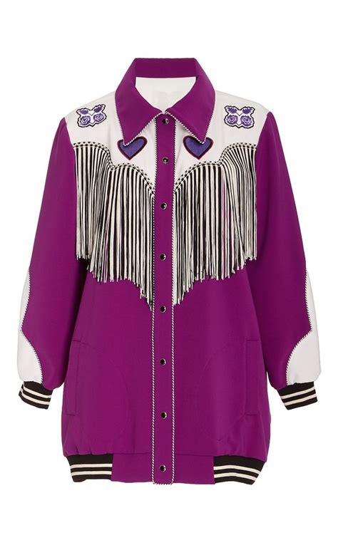 Colorblock Knit Cowboy Jacket By Anna Sui Moda Operandi