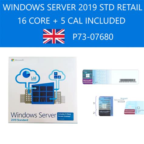 Windows Server Standard Retail P Core Cal English