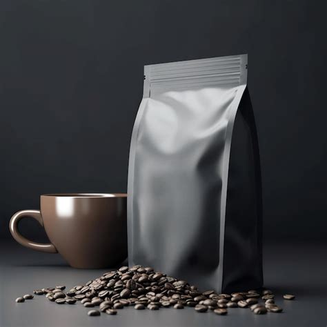 Premium Photo Coffee Packaging