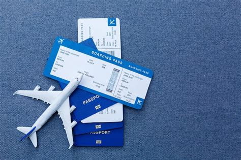 Premium Photo White Blank Model Of Passenger Plane On Passports With