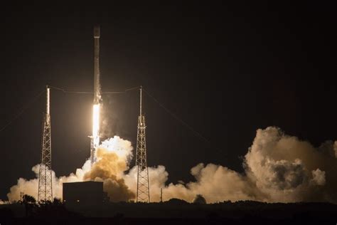 Spacex Rocket Launches Satellite Then Lands On Ship At Sea