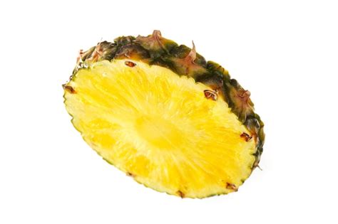 Premium Photo Pineapple Slice Isolated On White