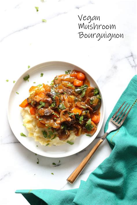Vegan Mushroom Bourguignon - Vegan Richa