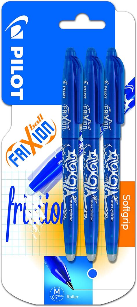 Pilot Spain Frixion Ball Lot De Stylos Rollers Effa Ables Bleu