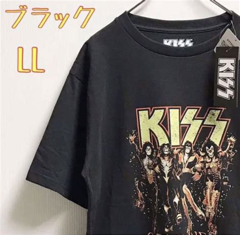 【新品】kiss キス ロック 洋楽 バンドtシャツ 黒 Ll ヘビメタ メルカリ