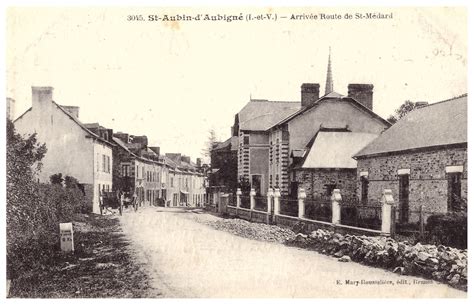 Photos et carte postales anciennes de Saint Aubin d Aubigné Mairie de