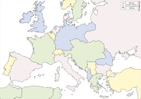 Europa Kostenlose Karten Kostenlose Stumme Karte Kostenlose