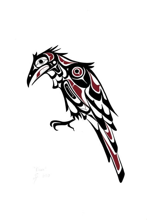 Pacific Northwest Native Art Raven