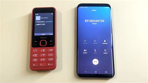 Nokia 150 Vs Samsung Galaxy S8 Plus Incoming Call Outgoing Call YouTube