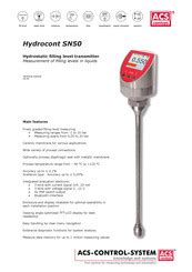 Acs Contsys Hydrocont Sn Manuals Manualslib