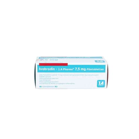 Ivabradin 1a Pharma 7 5 Mg Filmtabletten 98 Stk