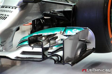 Mercedes F1 W05 Front Wing Detail Photo Gallery F1technical Net