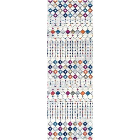 Nuloom Blythe Modern Moroccan Trellis Ft In X Ft Multi Runner