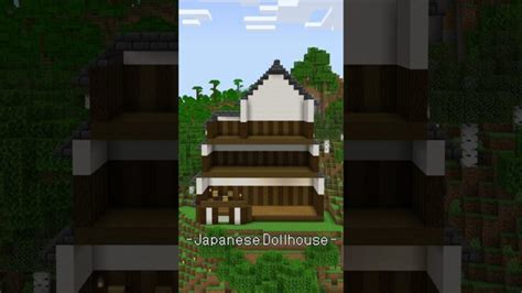 和風建築なドールハウスを作るタイムラプス【minecraft】【shorts】 Minecraft Summary マイクラ動画