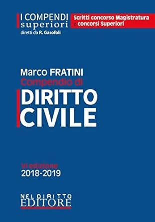 Amazon It Compendio Di Diritto Civile Fratini Marco Libri