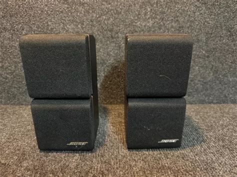 Pair Bose Double Cube Acoustimass Speakers Satellite Cube Lifestyle