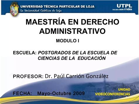 Maestría En Derecho Administrativomodulo I Ppt