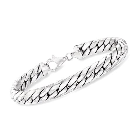 Sterling Silver Cuban-Link Bracelet | Ross-Simons