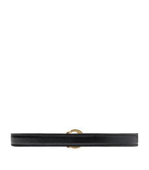 Womens Gucci Black Leather Interlocking G Belt Harrods Uk